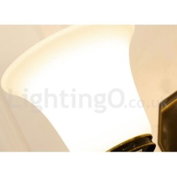 純真鍮の贅沢で素朴なレトロヴィンテージ真鍮ストーンペンダントキャンドルシャンデリア、ガラスシェード付き