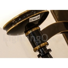 純真鍮の贅沢で素朴なレトロヴィンテージ真鍮ストーンペンダントキャンドルシャンデリア、ガラスシェード付き