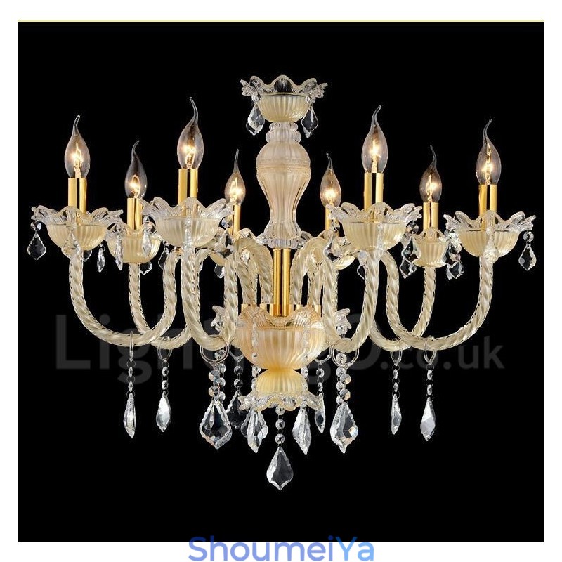 クリスタル 豪華 モダン コンテンポラリー ペンダント キャンドル シャンデリア