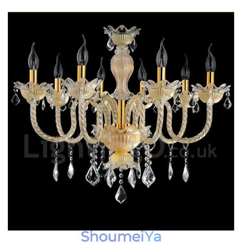 クリスタル 豪華 モダン コンテンポラリー ペンダント キャンドル シャンデリア