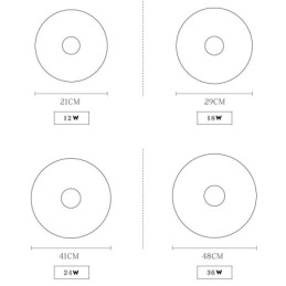 調光可能な超薄型ラウンド木製天井ライト、アクリルシェード付き、北欧スタイル天井ランプ