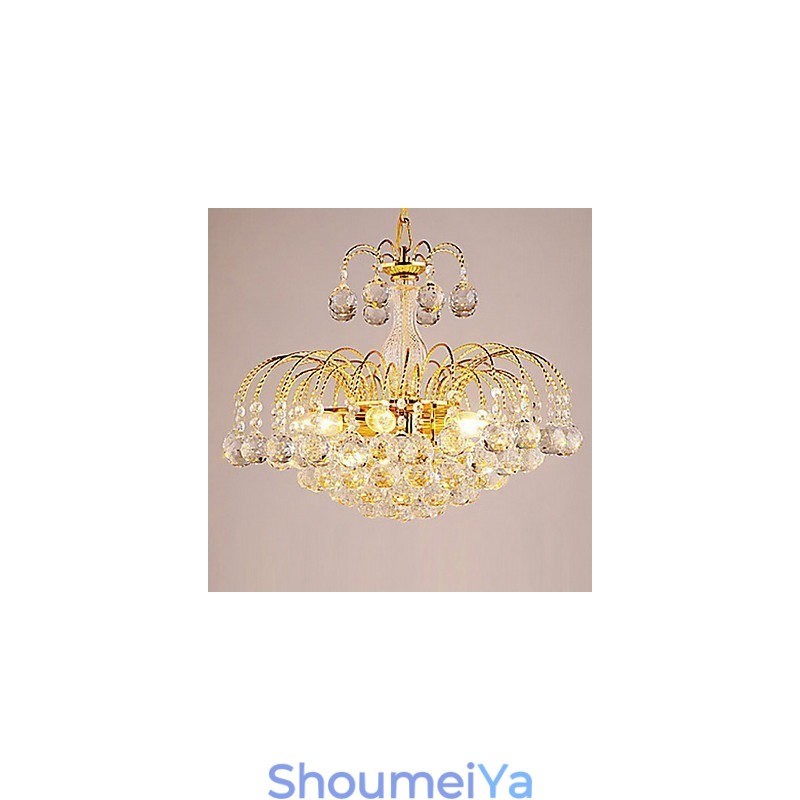 ヨーロッパスタイルの高級 3 ライト シャンデリア、クリスタル ボール付き