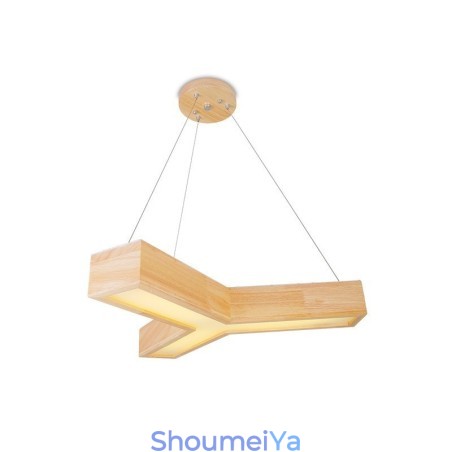木製モダントライアングルペンダントライト