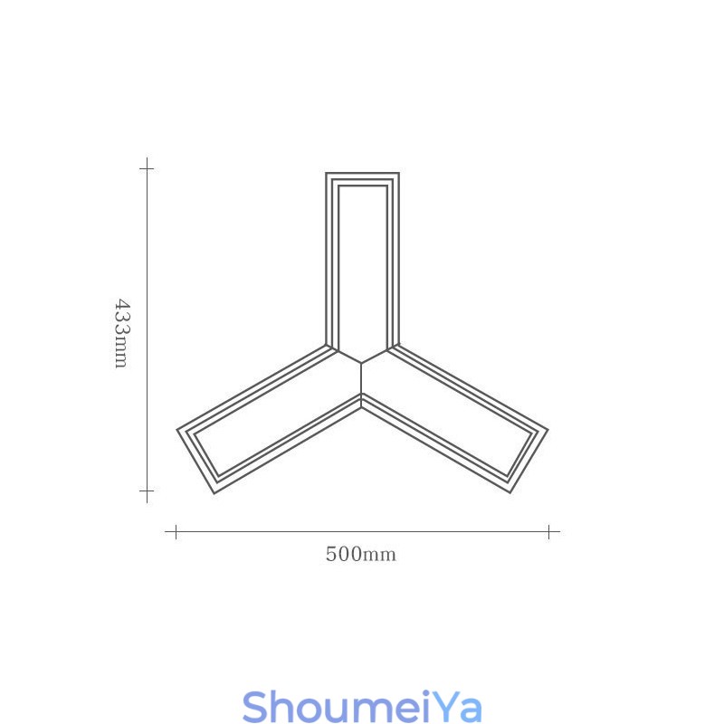 木製モダントライアングルペンダントライト