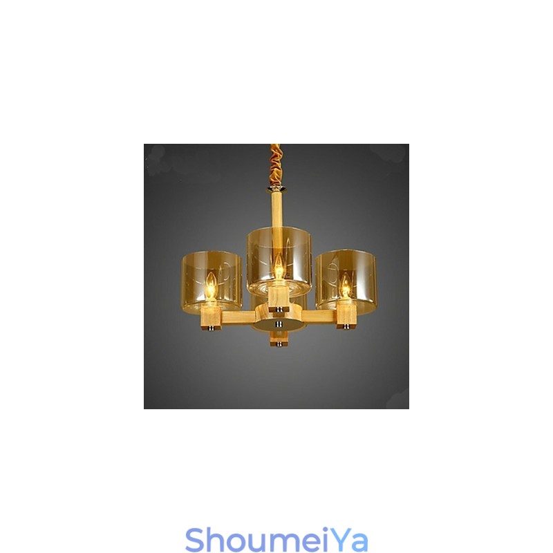 ファッションペンダントランプテーブル木製ガラスカバー