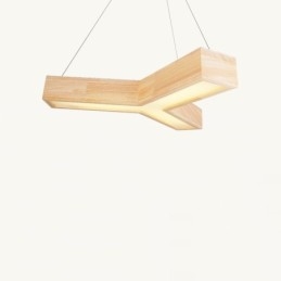 木製モダントライアングルペンダントライト