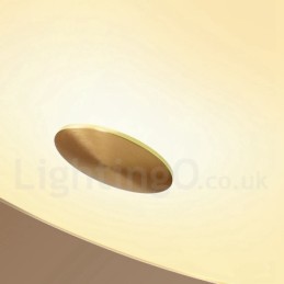 レトロ ビンテージ フラッシュマウント シーリングライト ガラスシェード付き