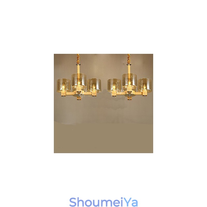 ファッションペンダントランプテーブル木製ガラスカバー