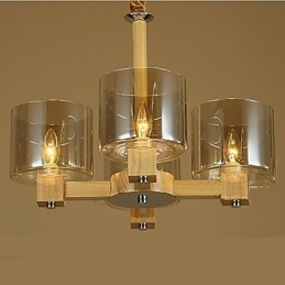 ファッションペンダントランプテーブル木製ガラスカバー