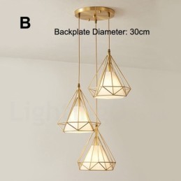純真鍮の素朴なロッジ北欧スタイルのペンダントライト、ファブリックシェード付き
