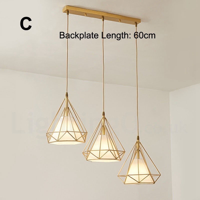 純真鍮の素朴なロッジ北欧スタイルのペンダントライト、ファブリックシェード付き