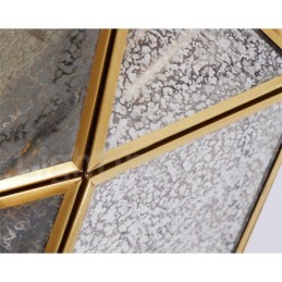 純真鍮の素朴なロッジ北欧スタイルのペンダントライト、ガラスシェード付き