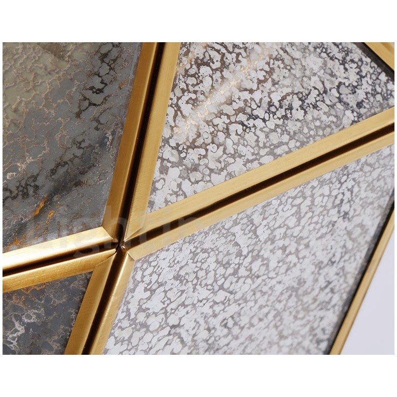 純真鍮の素朴なロッジ北欧スタイルのペンダントライト、ガラスシェード付き