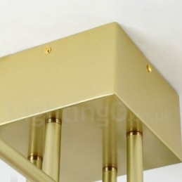 8 ライト ラスティック ロッジ ステンレス シャンデリア (透明または青のガラス シェード付き)