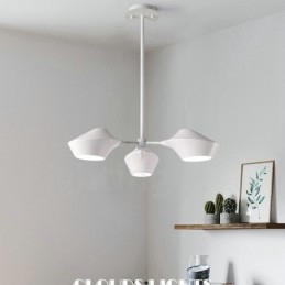 リニアレトロシャンデリア 3 ライト アクリルシェード付き 屋外ガレージ