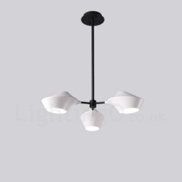 リニアレトロシャンデリア 3 ライト アクリルシェード付き 屋外ガレージ