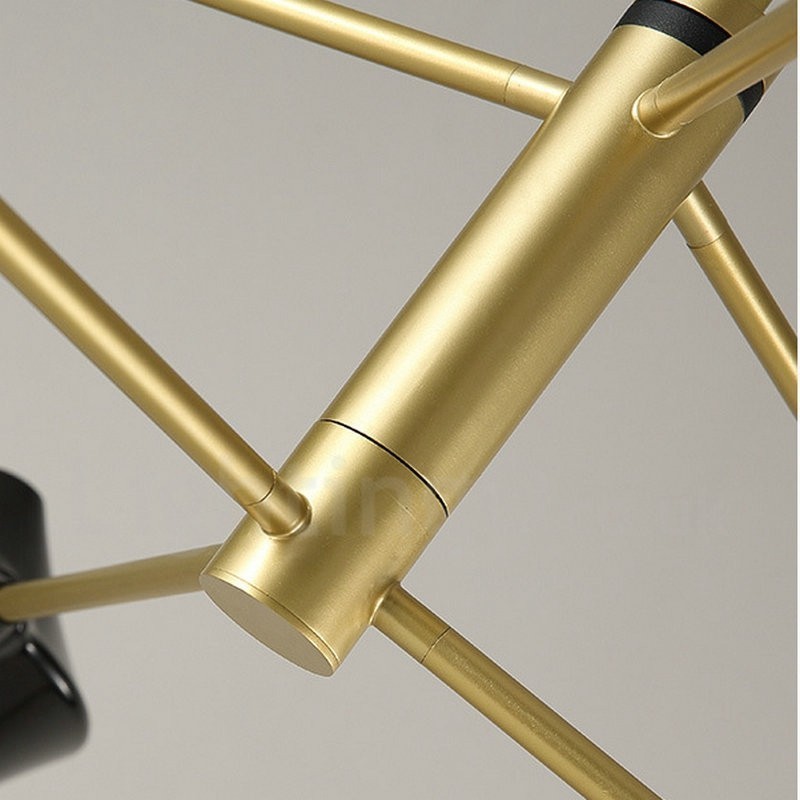 2段マルチカラー リニア レトロ シャンデリア 8ライト アクリルシェード付き 屋外 ガレージ