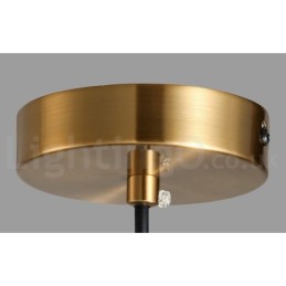 1 ライト インダストリアル スタイル ゴールド ミニ スタイル 電気メッキ 塗装仕上げ ペンダント ライト ガラス シェード付き