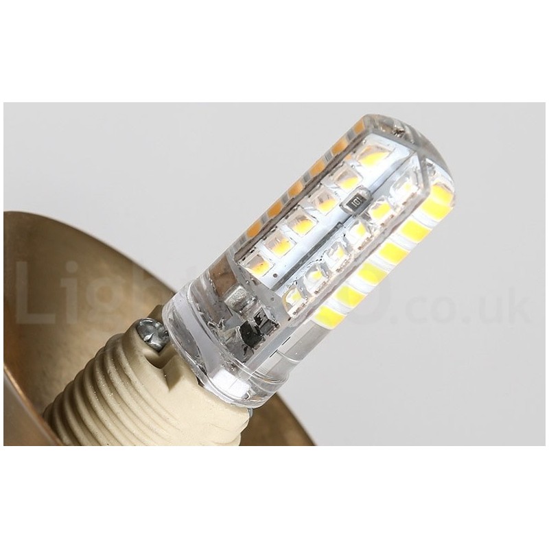 1 ライト インダストリアル スタイル ゴールド ミニ スタイル 電気メッキ 塗装仕上げ ペンダント ライト ガラス シェード付き