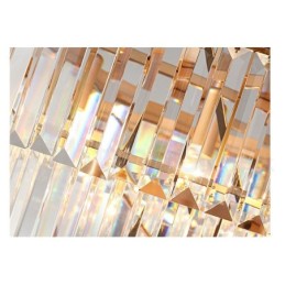 ポストモダンラグジュアリーラウンドK9クリスタルペンダントシャンデリアライト展示ホール