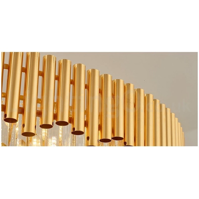 ポストモダンゴールドラグジュアリーラウンドK9クリスタルペンダントシャンデリアライト展示ホール