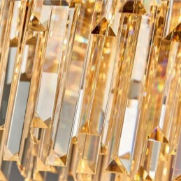 今年の高級ポストモダンゴールドラウンドK9クリスタルペンダントシャンデリア展示ホール