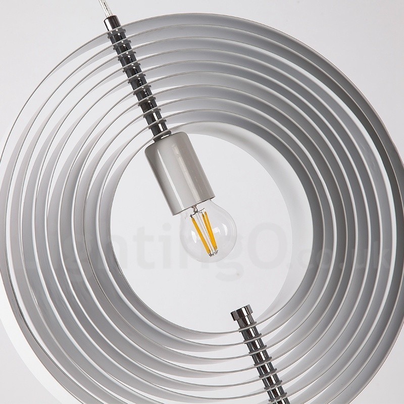 グローブホワイト回転ポストモダンDIYペンダントライト