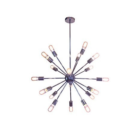 シャンデリア モダン グローブ リビング ペンダント ダイニング ショッピング ストア ナイト メタル クローム