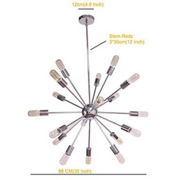 シャンデリア モダン グローブ リビング ペンダント ダイニング ショッピング ストア ナイト メタル クローム
