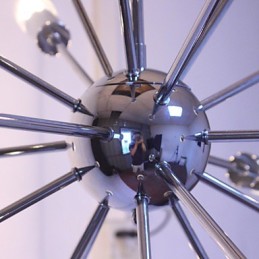 シャンデリア モダン グローブ リビング ペンダント ダイニング ショッピング ストア ナイト メタル クローム