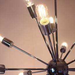 シャンデリア モダン グローブ リビング ペンダント ダイニング ショッピング ストア ナイト メタル クローム