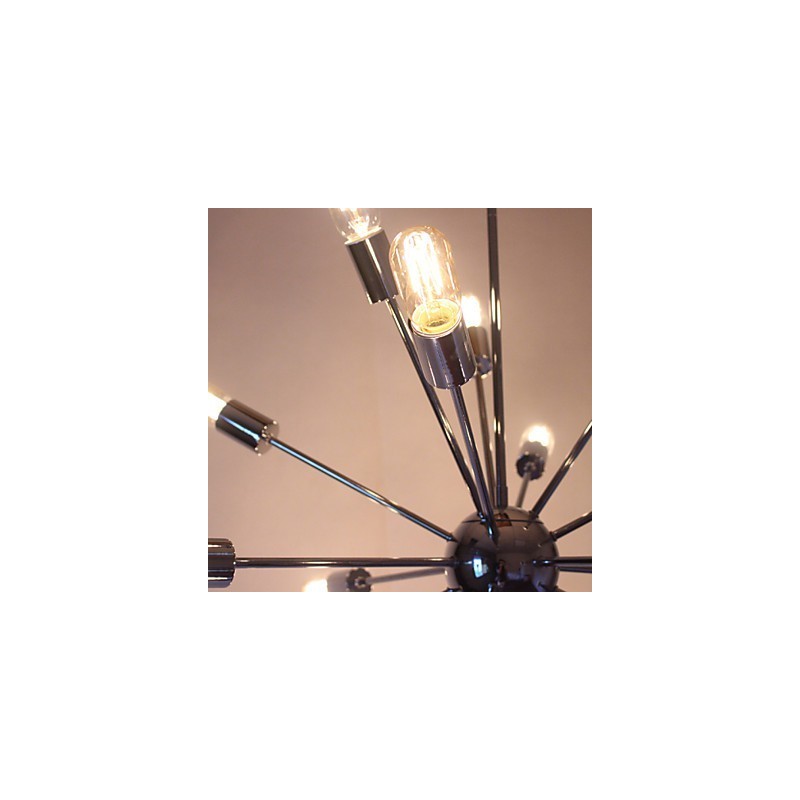 シャンデリア モダン グローブ リビング ペンダント ダイニング ショッピング ストア ナイト メタル クローム