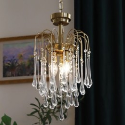 ウォータードロップガラスシャンデリア照明器具