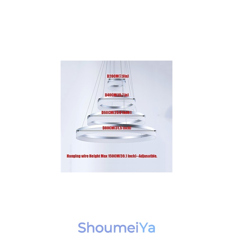 アクリルシャンデリアリングペンダントライト照明器具