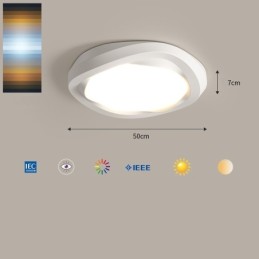調光可能なフルスペクトルアイプロテクションマルチカラーモダンフラッシュマウントシーリングライト屋内照明器具