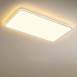 モダンで大型の調光可能な長方形のフラッシュマウント天井ライト屋内照明器具