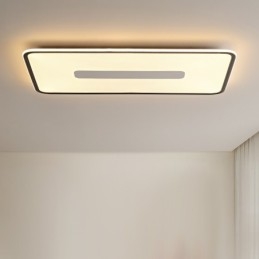 モダンな大型調光可能な長方形のフラッシュマウント天井ライトフルスペクトルアイプロテクション