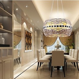 ラタンアートランプ ペンダントランプ 手編み