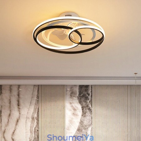 モダンな天井照明 サークルリング デザイナーシーリングファン
