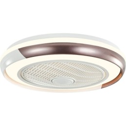 モダンな天井ファンライト リモコン付きアクリルラウンド天井ランプ