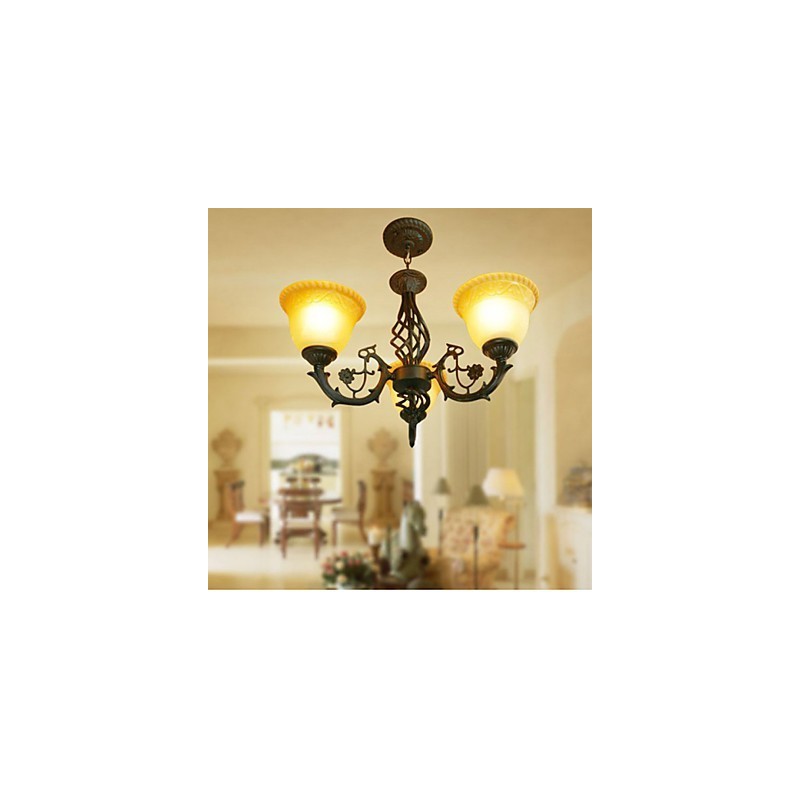 ヴィンテージ錬鉄シャンデリア