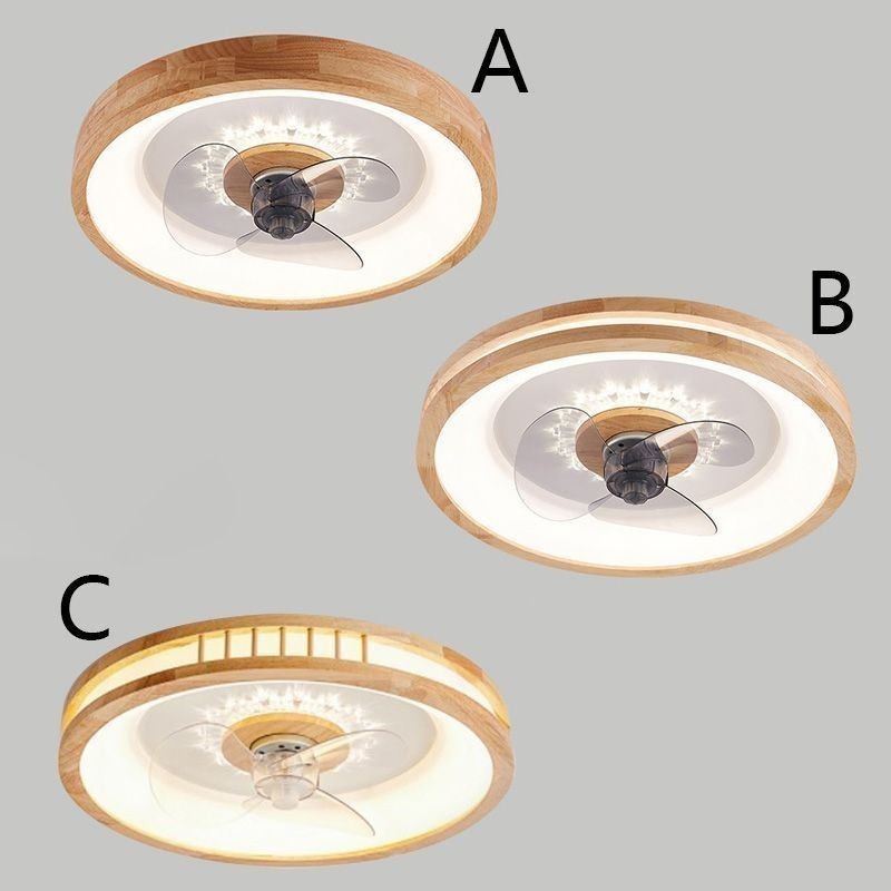 モダンなインバーター天井ファンとライト、リモコン付き天井ライトファンランプ