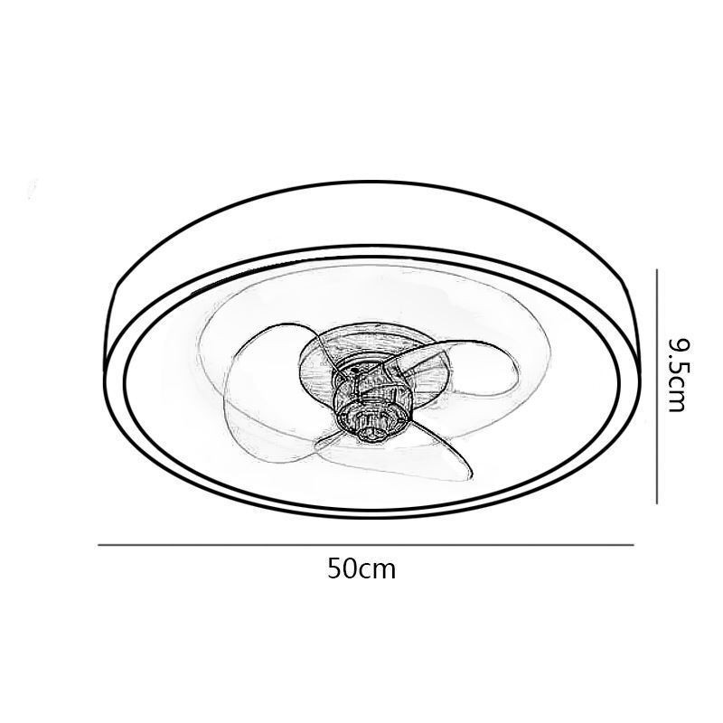モダンなインバーター天井ファンとライト、リモコン付き天井ライトファンランプ