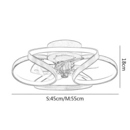 ユニークな天井ファンとライト モダンな天井ファンとライト