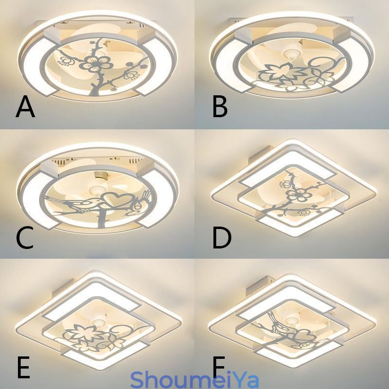 ヨーロッパスタイルのライト付きシーリングファン