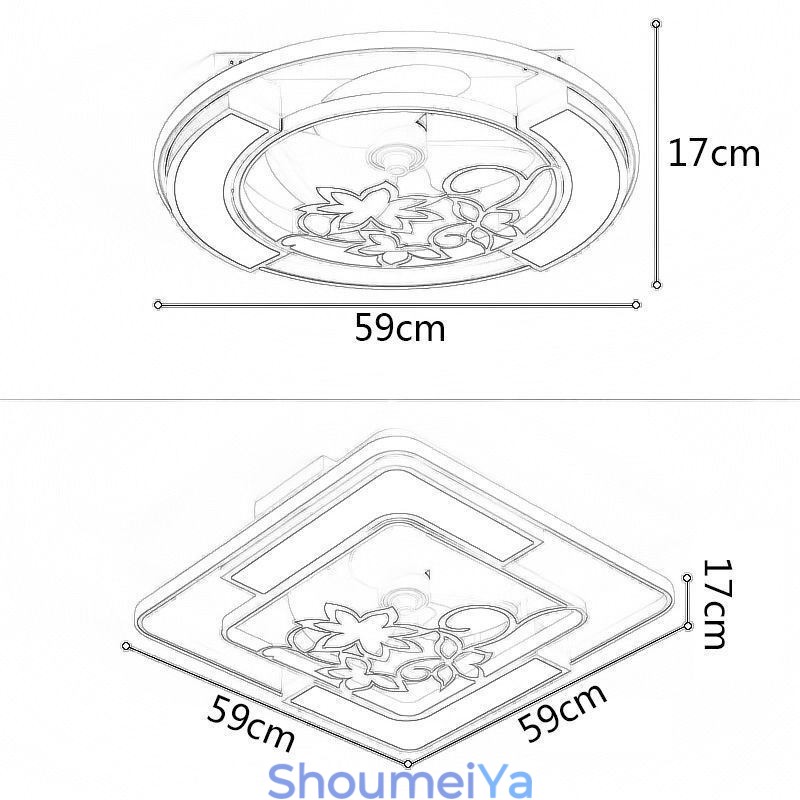 ヨーロッパスタイルのライト付きシーリングファン