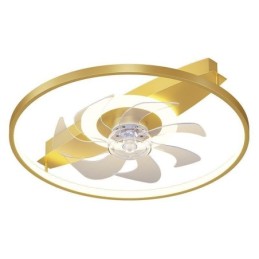 モダンな天井ファンとライト、リモコン付き換気扇ランプ