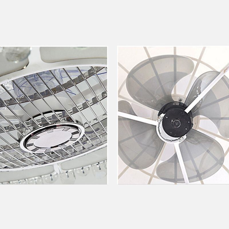 クリスタル シーリングファンライト ゴールド ラウンド シーリングランプ