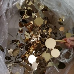 スパンコールシャンデリアステンレススチールペンダント照明ダイニング