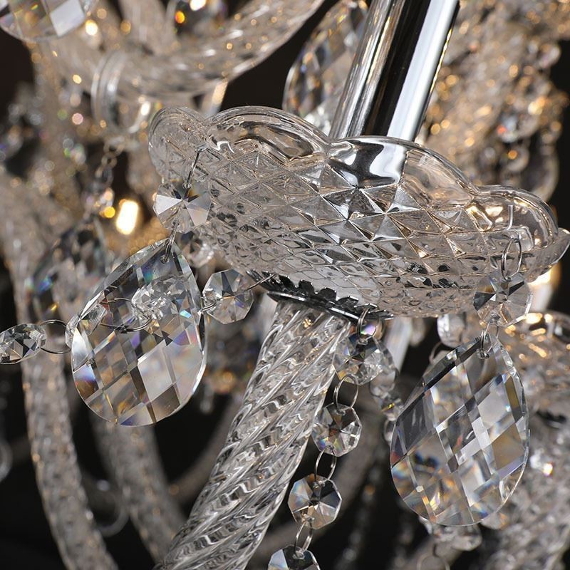 ヨーロピアン クリスタル シャンデリア シーリング ライト 53 個